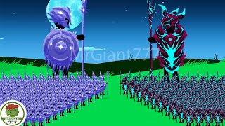 UNSTOPPABLE STICK SPEARTON ICE SKIN VS x9999 VAMPIRE SPEARTON  Stick War Legacy Mod  MrGiant777 [upl. by Alekehs]