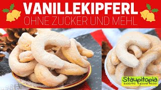 Vanillekipferl ohne Zucker  So kannst du die leckeren Low Carb Weihnachtsplätzchen backen [upl. by Eiramnerual373]