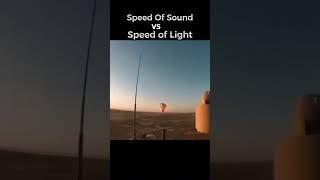 Sound vs Light Speed facts sciencefacts space spacefacts ai viralvideo trending [upl. by Yancy]