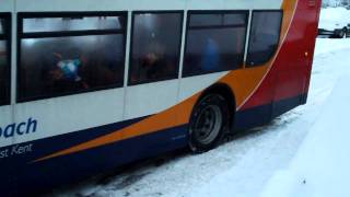 Snow chaos on Tankerton Road Whitstable 181210 [upl. by Quintus]