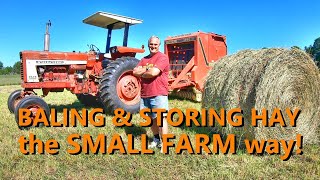 the basics of baling and storing hay [upl. by Ybhsa]