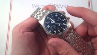 IWC Pilots Chronograph 377704 Luxury Watch Review [upl. by Delaney587]