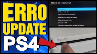 Como resolver o ERRO da nova atualização do PS4 [upl. by Imoin]