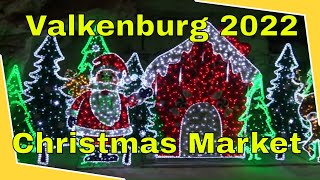 Valkenburg cave Christmas Market 2022 4K [upl. by Keever803]