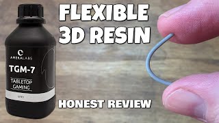 Flexible 3D printing resin  AmeraLabs TGM7  HONEST review by VOGMAN [upl. by Ylloj]