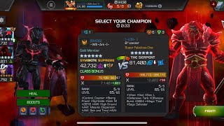 AW Season 48 Symbiote Supreme vs Serpent on Node 46 Aspect of Evolution magicthief mcoc [upl. by Rosabelle]