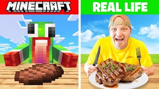 I Ate Every Minecraft Food In Real Life [upl. by Nerag]