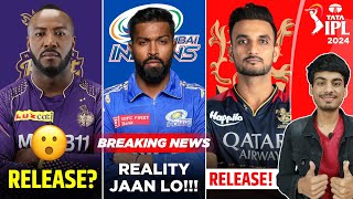 IPL 2024  KKR to RELEASE RUSSELL  HARDIK in MI 😯  RCB RELEASE UPDATE  CSK NEW TARGET  IPL NEWS [upl. by Punak271]