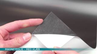 Magnetfolie  Magnetic foil fra Larko Magnet [upl. by Idolem]