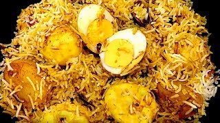 अंडा बिरयानी की सबसे आसान रेसिपी स्वाद ऐसा की दिल खुश करदे  Simple Egg Biryani in Pressure Cooker [upl. by Heise]