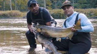 Pescando y Cocinando Salmones entre las Montañas [upl. by Pardoes]