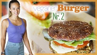 Veganer Burger  Gesundes Rezept zum Grillen  Clean Eating  Viel Protein ohne Fleisch [upl. by Lillian]