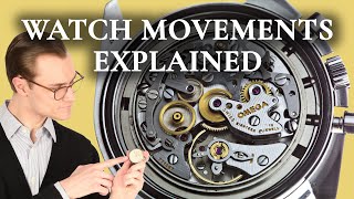 Watch Movements Explained  Mechanical vs Automatic vs Quartz Watches [upl. by Chadabe]