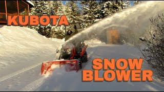 Kubota BX with 2 Stage Snow Blower Experience Unmatched Snow Clearing [upl. by Ahtar167]