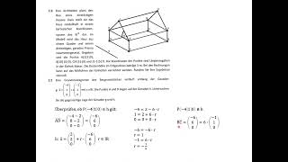 Fachabitur Bayern Mathematik Technik 2022 Teil 2 mit Hilfsmittel Geometrie GII [upl. by Yejus204]