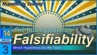 FALSIFIABILITY  Which Hypothesis Do We Test 143 [upl. by Judsen]