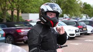 How to take your helmet on and off without undoing the Dring  Products  Motorcyclenewscom [upl. by Yerroc258]