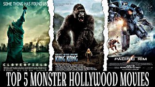 Top 5 monster Hollywood’s hindi dubbed movie ll ak47 movies [upl. by Haimorej342]