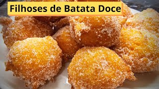 FILHOSES de BATATA DOCE  Receita Portuguesa [upl. by Lot]