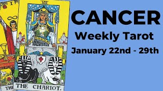 Cancer You’re Achieving What Most Just Dream About 💙 Jan 22nd – 29th WEEKLY TAROT READING [upl. by Lydell979]