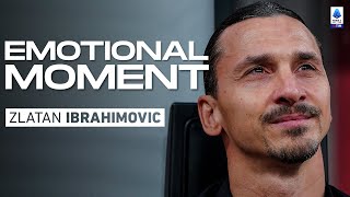 Zlatan Ibrahimovic’s farewell to Milan  Emotional Moment  Serie A 202223 [upl. by Nnaitak]