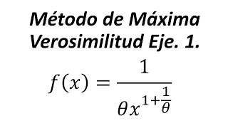 Método de Máxima Verosimilitud Ejemplo 2 [upl. by Os]