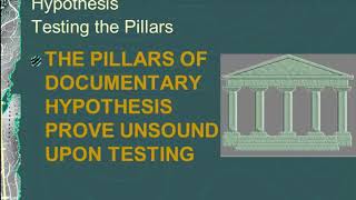 Documentary Hypothesis VI Case Against Part 1 [upl. by Chauncey]