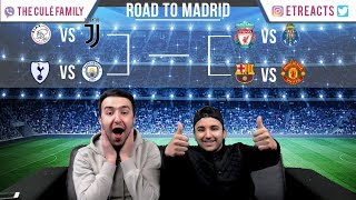 CHAMPIONS LEAGUE QUARTER FINALS DRAW REACTION  PREDICTION [upl. by Binky]