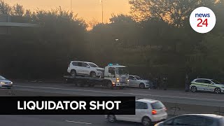 WATCH  On the scene Gupta Bosasa liquidator Cloete Murray wounded son shot dead on N1 [upl. by Avehs]