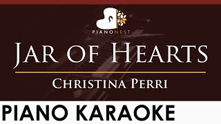 Christina Perri  Jar of Hearts  HIGHER Key Piano Karaoke Instrumental [upl. by Farnham215]