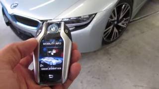 BMW i8 touchscreen display key fob [upl. by Yllaw738]