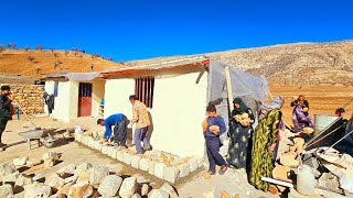 Rural life🏕🌳The Perren family has decided to build a greenhouse🍀🍀🌿🌻 [upl. by Adok]