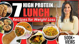 7 High Protein Veg LUNCH RECIPES for Weight Loss  By GunjanShouts [upl. by Morena289]