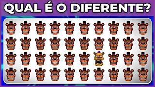 🐻🎩 FNAF  25 Desafios visuais Five Night at Freddys  Teste sua visão 👀  quiz macaquiz [upl. by Ahsined]