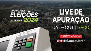 Araucária  Eleições 2024  Acompanhe a apuração dos votos ao vivo [upl. by Marsiella45]