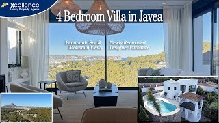 4 BED VILLA with PANORAMIC SEA VIEWS in Javea on Spains COSTA BLANCA  Xcellence Javea [upl. by Hanikahs]