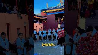 Spiti Folk Dance spiti culture folk dance hikkim langza kaza spitivalley [upl. by Duomham]