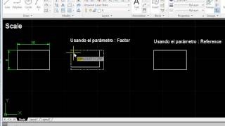 como escalar en autocad  por factor y referencia [upl. by Seppala684]