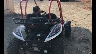 Hammerhead GTS 150 Platinum Quad Go kart out for a lap around the woods [upl. by Smiga]