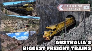 THE BETHUNGRA RAIL SPIRAL Some of Australia’s biggest Freight trains battling the steepest grades￼ [upl. by Alinna]