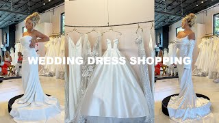 Shop for my WEDDING DRESS with Me first time [upl. by Lalise981]