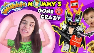 MOMMYS GONE MAD LEGO BATMAN MOVIE Toy amp Wubble Bubble Ball OOF FUNnel Family CRAZY LADY [upl. by Eima]