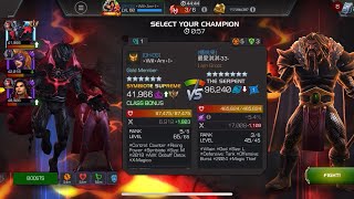 AW Season 51 Symbiote Supreme vs Serpent on Node 45 Conflictor  HS Shock and Bleed mcoc [upl. by Delphina]