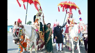 Var Nikasi  Baraat Procession  Indian Wedding  Trivedi Family  Nov 2019 [upl. by Euqitsym759]