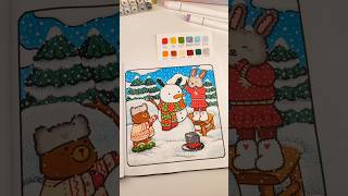 Kiky’s coloring  Cozy Winter Coloring Book [upl. by Kalman]