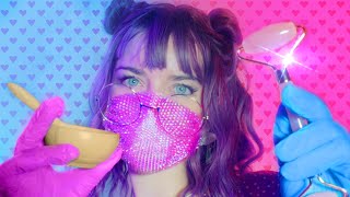 ASMR 📡 DEEP Ear Cleaning Spa 💜💉👂 Eye Test  Cranial Nerve Exam  Sub Super Low Bass Vibrations🦗🎶🎹 [upl. by Suiravat542]