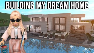 BUILDING MY MODERN BLOXBURG DREAM HOME  roblox [upl. by Akila]