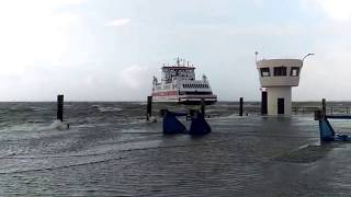 Uthlande Ablegen in Dagebüll bei Sturm 26122016 [upl. by Agni]