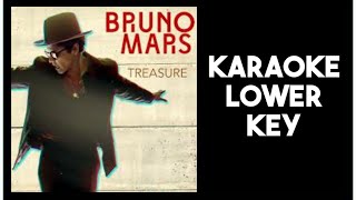 Bruno Mars  Treasure Karaoke Lower Key [upl. by Erik272]