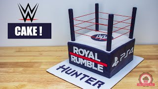 How To Make A Wwe Wrestling Ring Cake [upl. by Doralin]